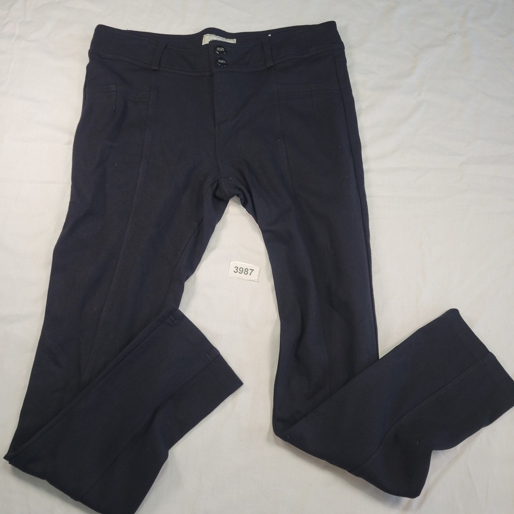 One 5 One Authentic Womens Black Flare Leg Pants Size 10